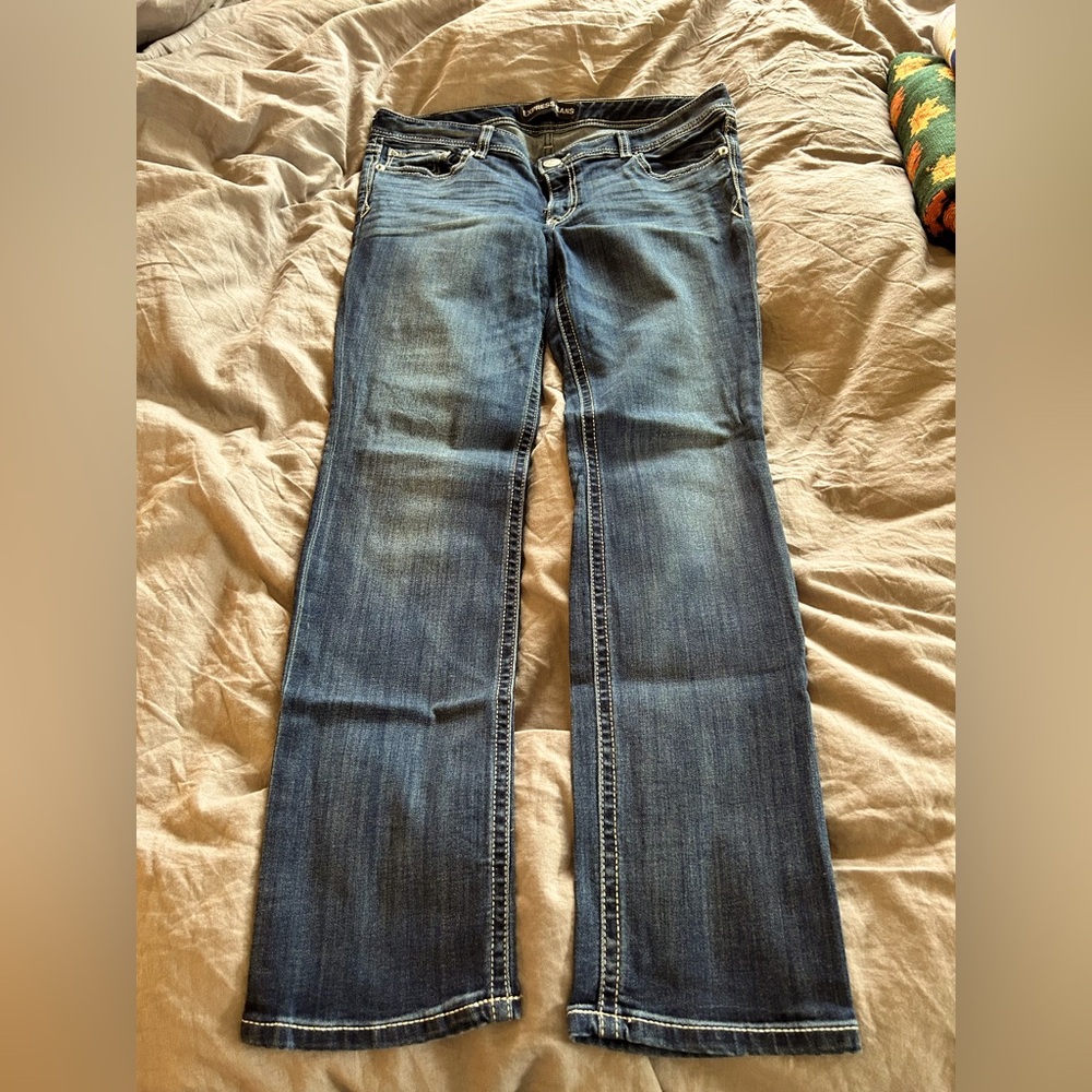 Express Stella Low Rise Skinny Jeans